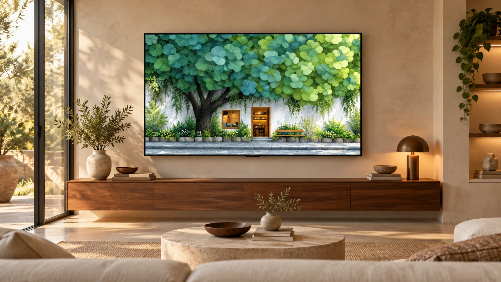 Living room scene visualization