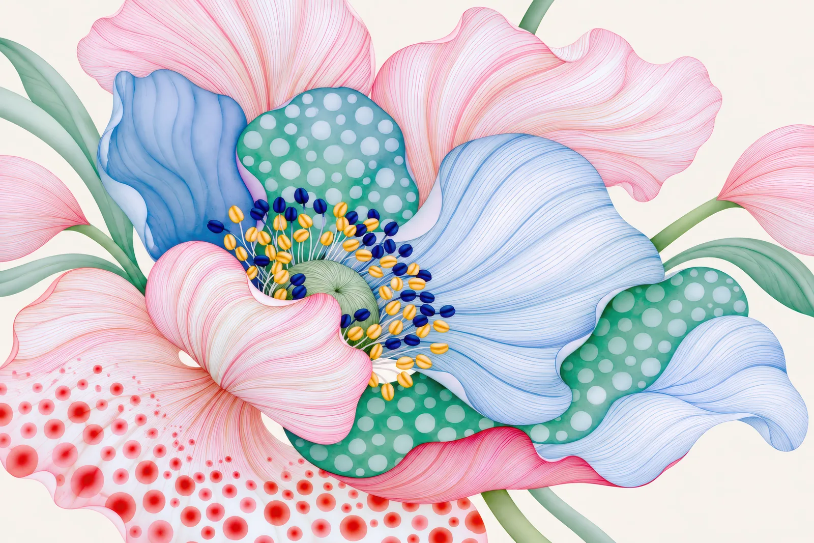 Pastel Petals — landscape