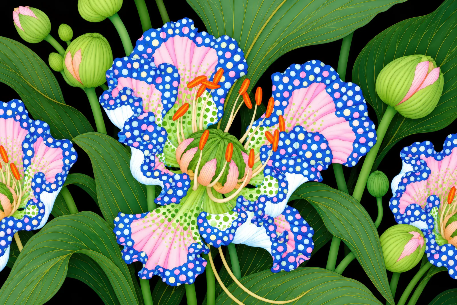 Dotted Daydream — Pop Bloom — landscape edition