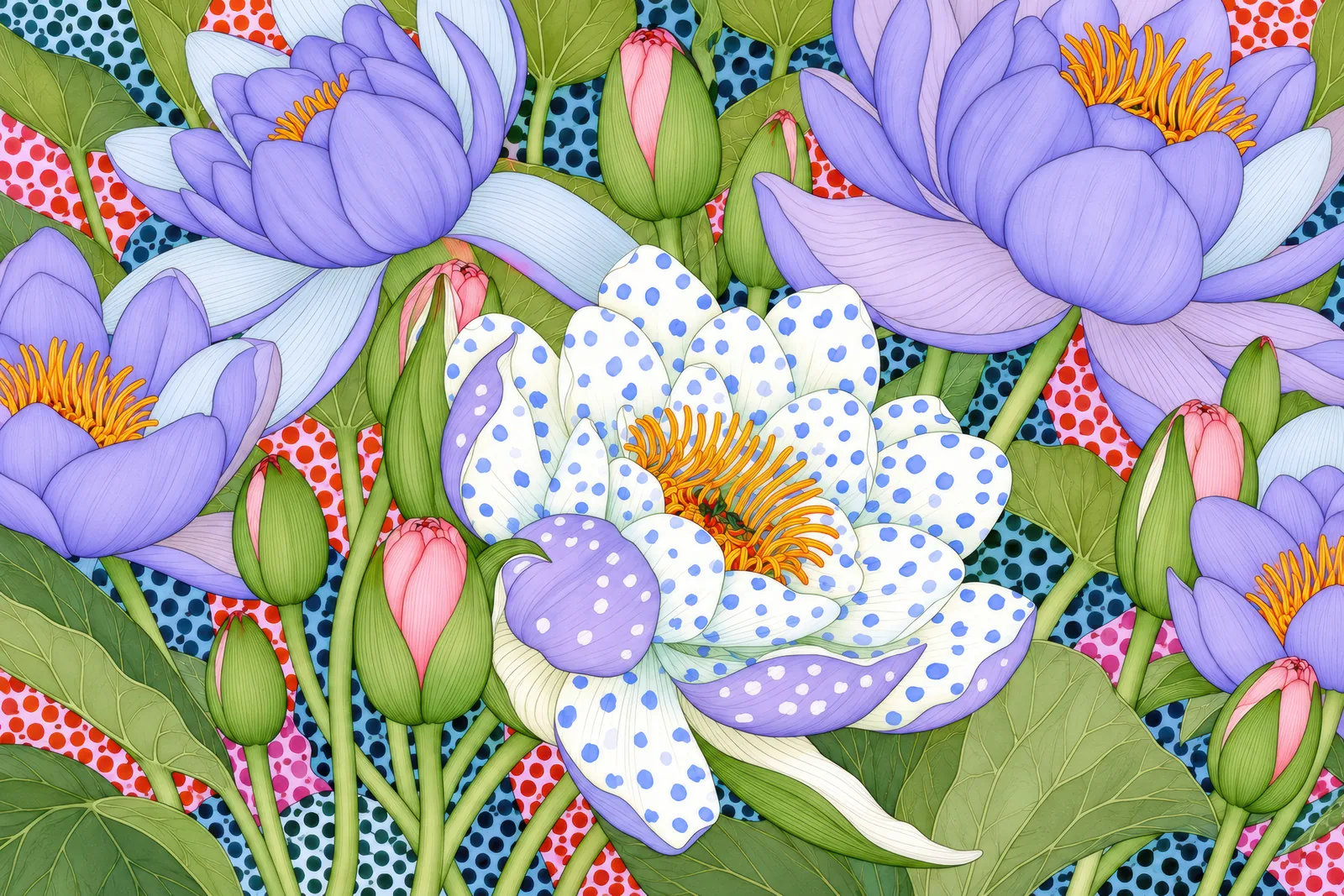 Lilac Garden — Pop Bloom — landscape edition