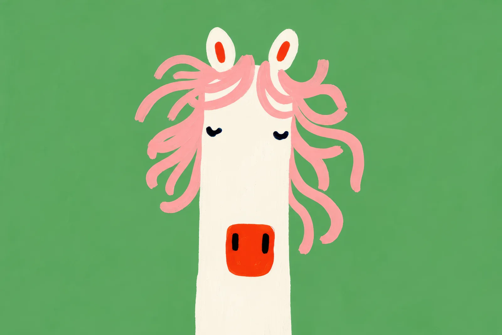 Dreaming Pony — Playful Folk — landscape edition