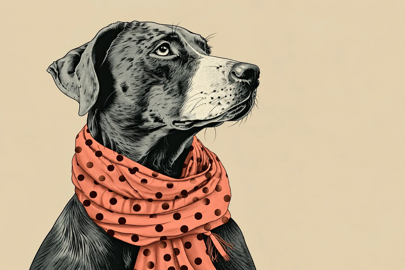 Polka-Dot Pup — Playful Folk — landscape edition
