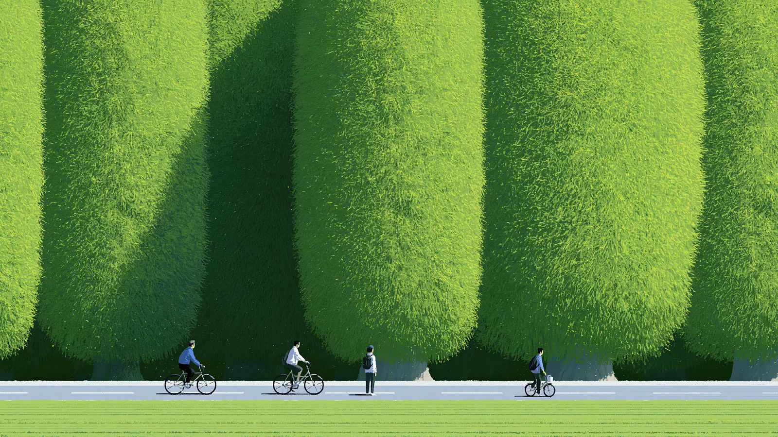 A Ride Beneath the Trees — Verdant Calm — landscape edition