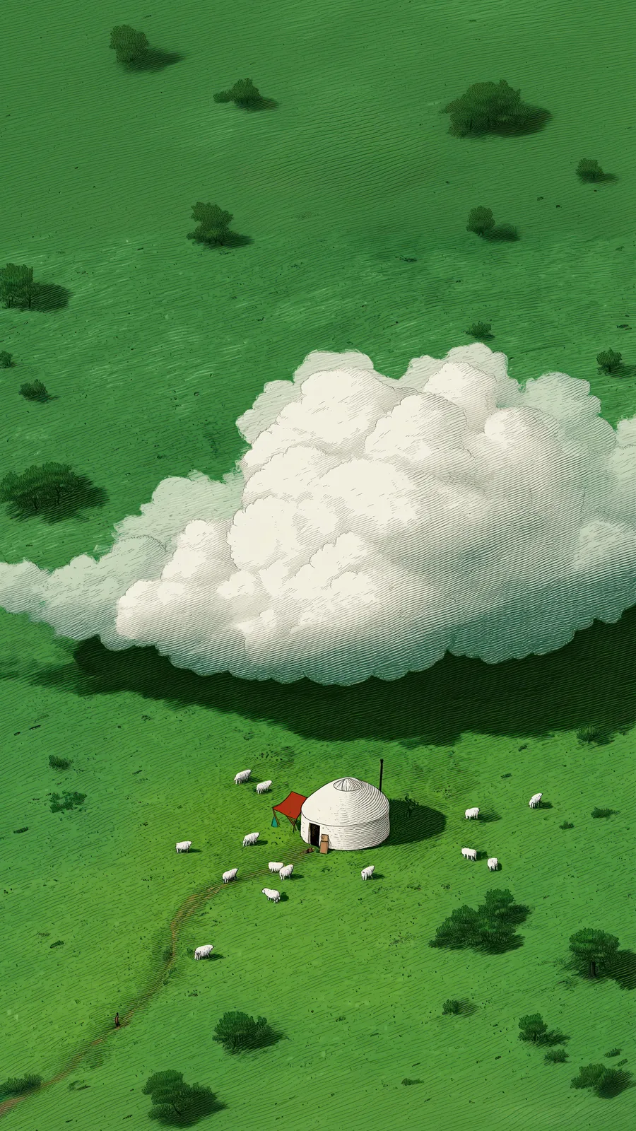 Clouds & Sheep — Verdant Calm