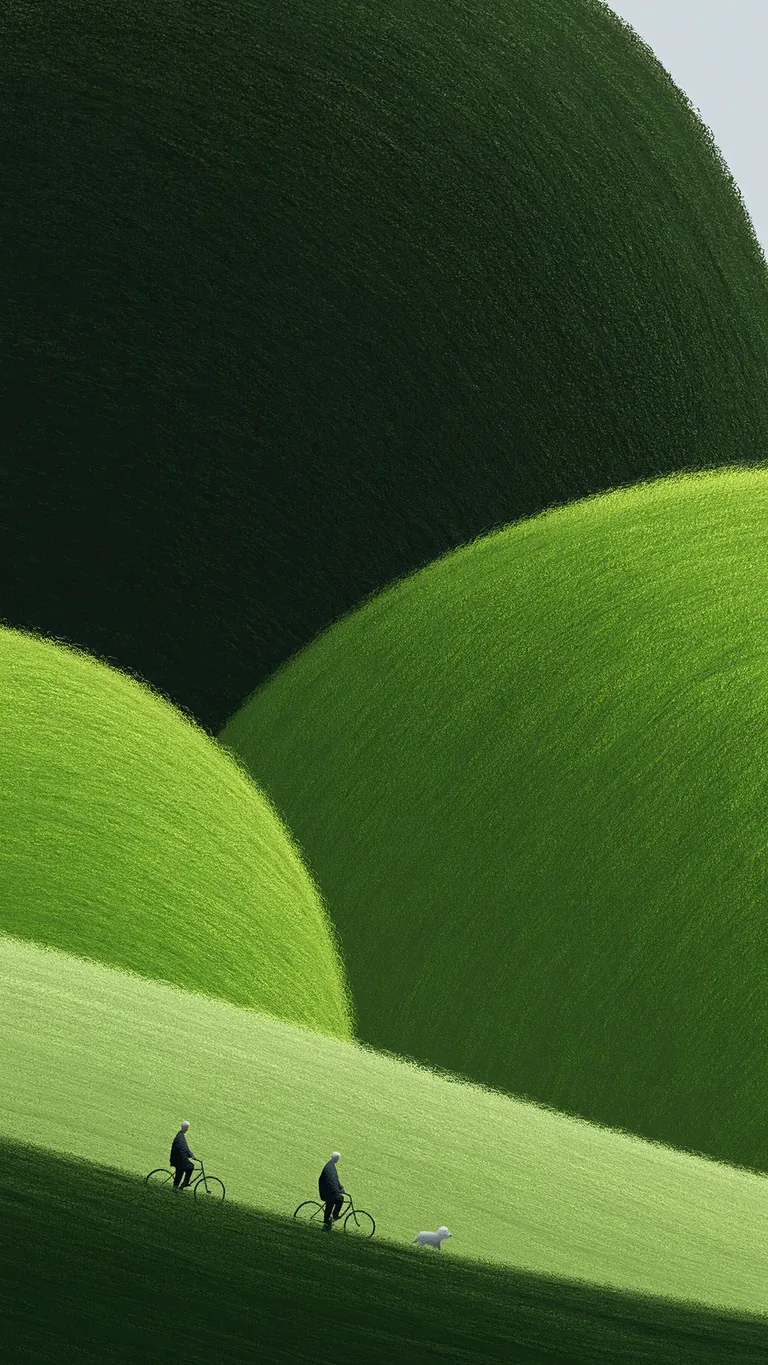 Green Hills & Little Companions — portrait